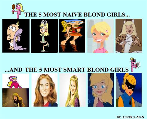 Top 5 Naive And Top 5 Smart Blonde Girls By Mileymouse101 On Deviantart