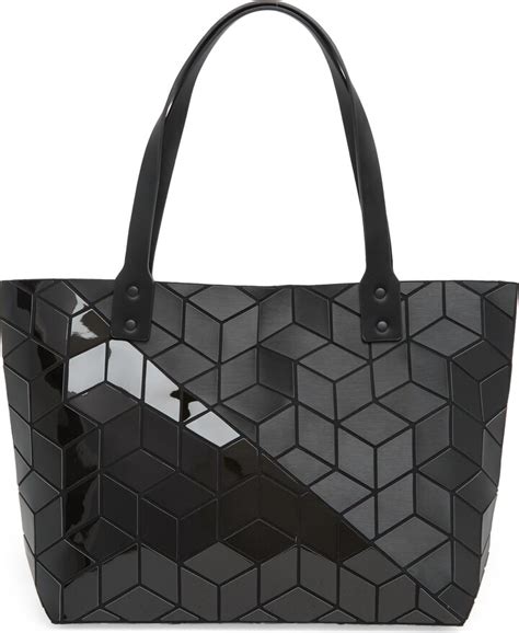 PATRIZIA LUCA Diagonal Two Tone Geometric Tote Bag ShopStyle