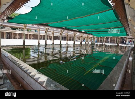 Pond In The Courtyard Of A Mosque Jama Masjid Ahmedabad Gujarat