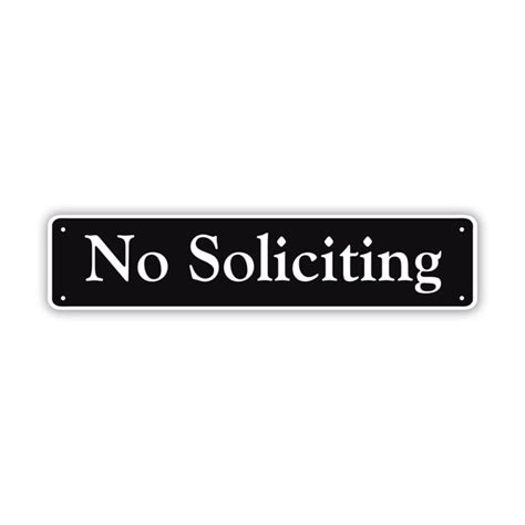 No Soliciting Sign Residential Decorative For Home/Yard Indoor Outdoor ...