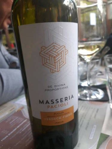 Vigneti Del Salento Masseria Pacioli Verdeca Fiano Vivino Australia