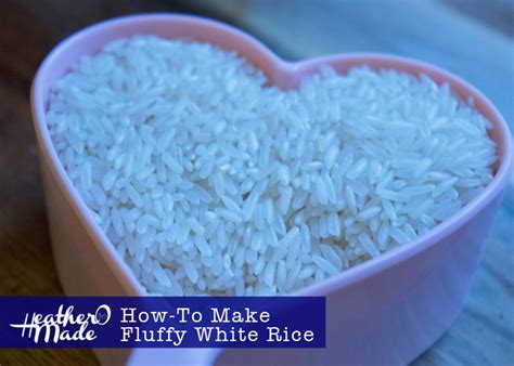 Heather O Made: How-To Make Fluffy White Rice