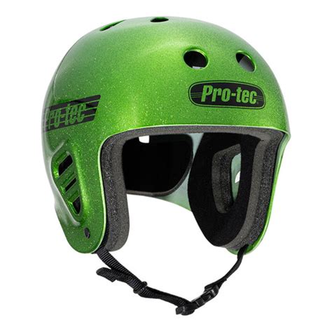 Pro Tec Skateboard Helmet Full Cut Skate Candy Green Flake Size L