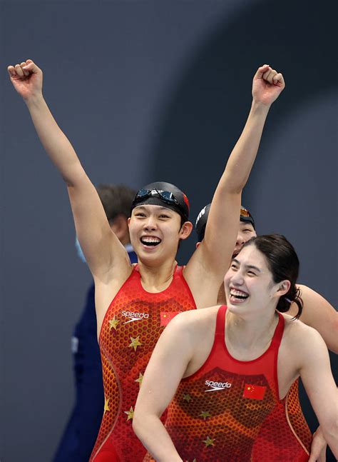 2020东京奥运会女子4x200米自由泳接力决赛：打破世界纪录！中国队夺金视觉