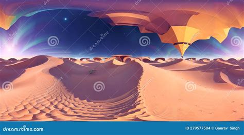 Desert Mirage AI Curated Sand Dunes And Vast Landscapes Stock