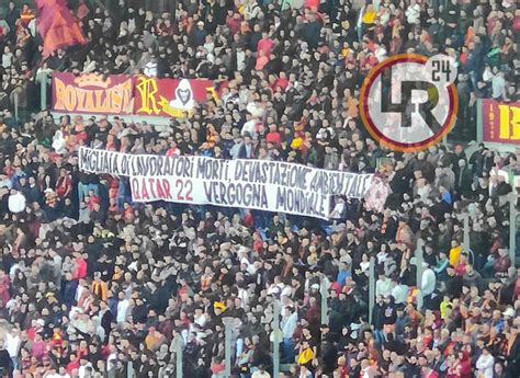 FOTO Roma Torino Striscione In Curva Sud Contro La Coppa Del Mondo