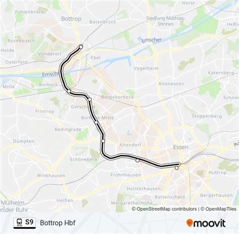 S Route Schedules Stops Maps Bottrop Hbf Updated