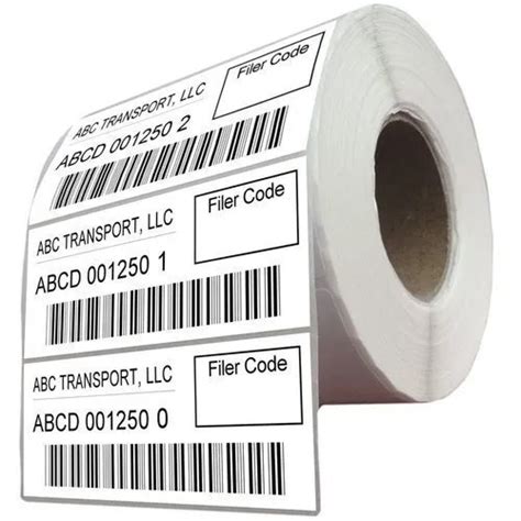 Thick Lightweight Small Size Waterproof Rectangular Paper Barcode