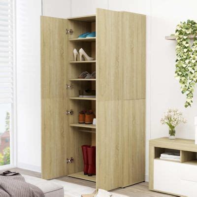 Vidaxl Shoe Cabinet Sonoma Oak X X Engineered Wood