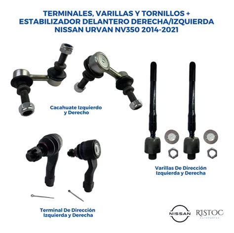 Terminales Varillas Y Tornillos Estabilizador Urvan Nv350 Envío gratis