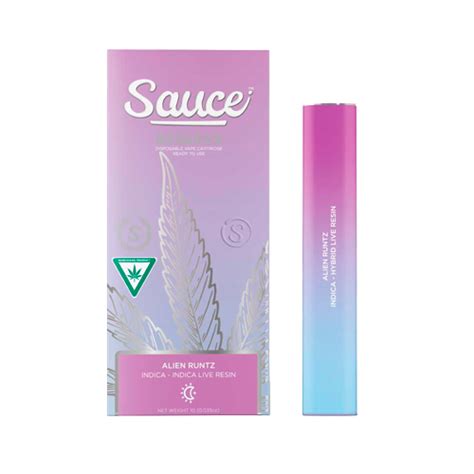 Sauce Disposable Alien Runtz Indicahybrid Luxury Cannabis Delivery