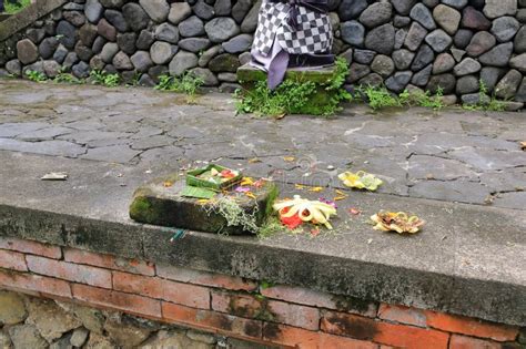 Canang Sari, Traditional Balinese Offerings To Gods in Bali with Flowers and Aromatic Sticks ...