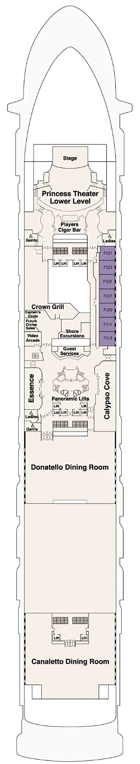 Deck Plans Golden Princess Planet Cruise