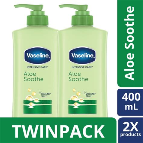 Jual Vaseline Lotion Intensive Care Aloe Soothe 400ml Twin Pack Shopee Indonesia