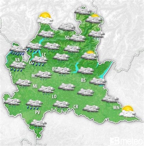 Meteo Lombardia Qualche pioggia nel weekend del primo maggio più