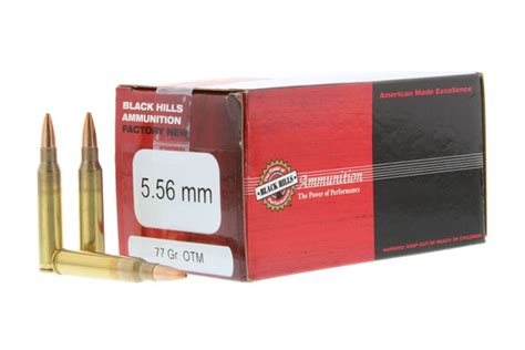 Black Hills Ammunition 556 Nato 77 Gr Sierra Matchking Hp Box Of 50