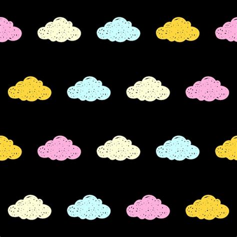 Doodle Nubes De Fondo Transparente Muestra De Nubes Abstractas Para