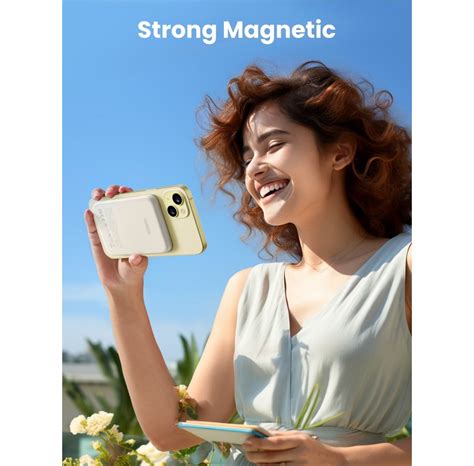 Ugreen Magnetic Wireless Powerbank Beige Mah P Lager