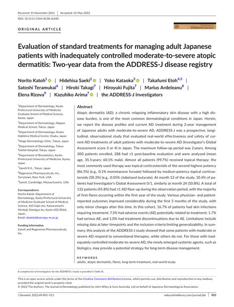 Pdf Evaluation Of Standard Treatments For Managing Adult Japanese Patients With Inadequately