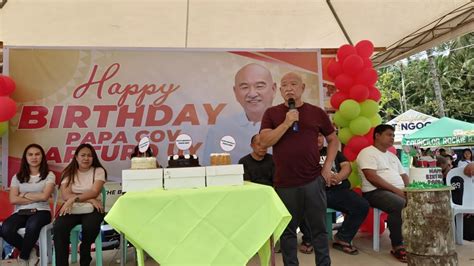 Former Governor Of Davao De Oro Arturo Chongkee Uy Celebrates His