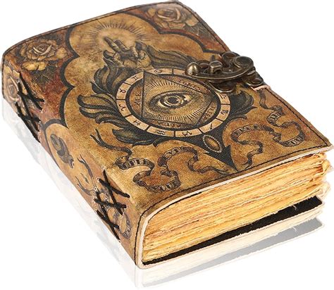 Amazon Tuzech Book Of Spells Leather Bound Journal Deckle Edge