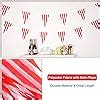 Amazon Rubfac Ft Pcs Red And White Striped Pennant Banner