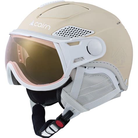 Cairn Helios Leather Evolight Nxt Skihelm Met Vizier Mat Beige