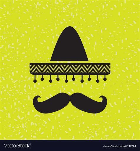 Mexican culture icon design Royalty Free Vector Image