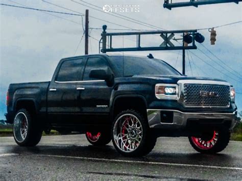 2015 GMC Sierra 1500 With 24x12 44 Vision Rocker And 33 12 5R24 RBP