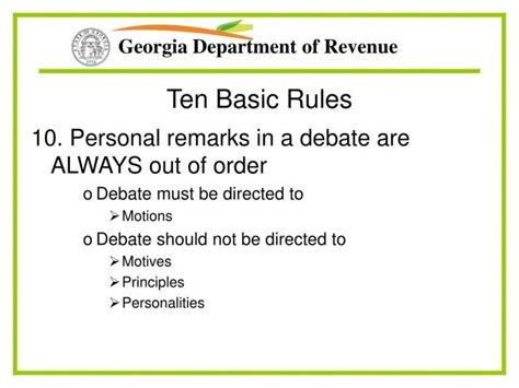 Sample Ppt Roberts Rules Of Order Powerpoint Presentation Id Robert