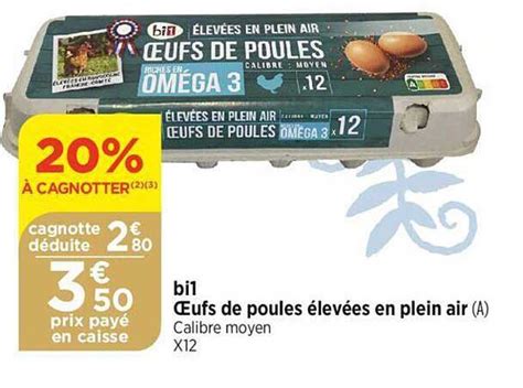 Promo Bi1 œufs De Poules élevées En Plein Air chez Atac iCatalogue fr