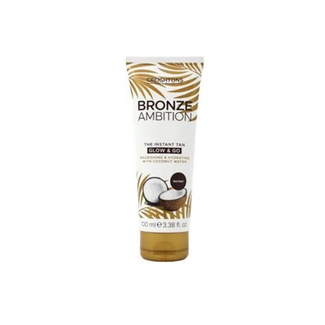 Creightons Bronze Ambition Glow And Go Instant Bronzing Cream 100ml Tube