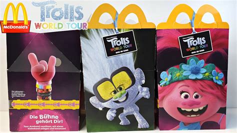 Trolls World Tour Mcdonald S Happy Meal Unboxing Poppy Guy