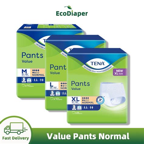 Tena Pants Value Normal Adult Diapers Mlxl All Size Shopee Singapore