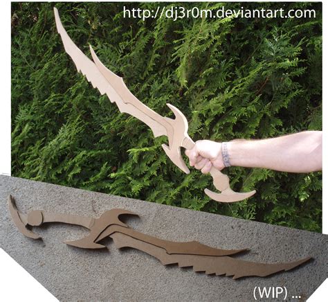 Wip Daedric Sword From Skyrim By Dj3r0m On Deviantart