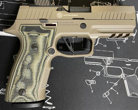 P Compact Fcu With Sig Custom Works Slide And Axg Scorpion Grip