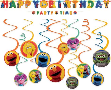 Sesame Street Party Decorations Set Of One Happy Birthday