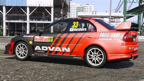 [Mitsubishi Lancer Evo]WRC ADVAN livery - GTA5-Mods.com