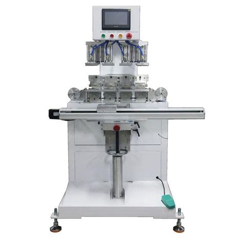 High Accurate Servo Shuttle 4 Color Pad Printing Machine Sp4 410cssr