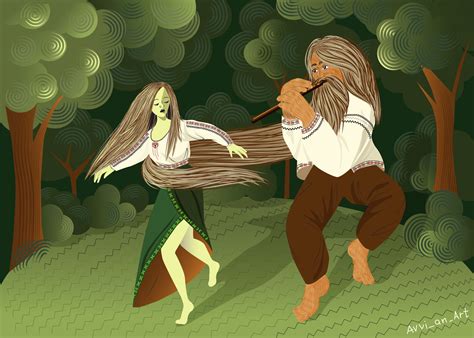 Ukrainian Mythology Characters (Mavka, Chuhaister) :: Behance