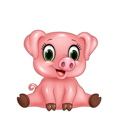 Pink Pigs Cartoon