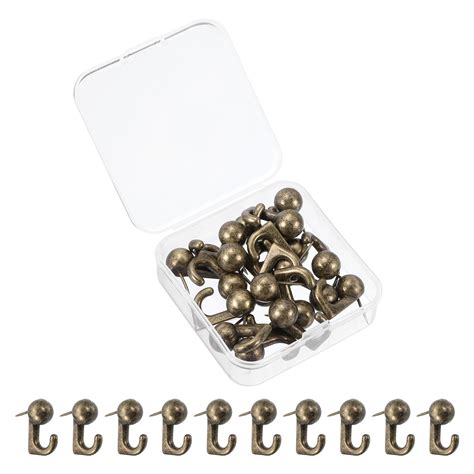 Picture Hanging Hooks 20pack 20 Lbs Zinc Alloy Hangers Nails Push Pins For Hanging On Wooden