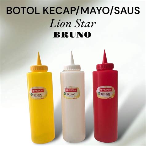 Jual Botol Kecap Saus Mayo Merk Lion Star Bruno Original Shopee