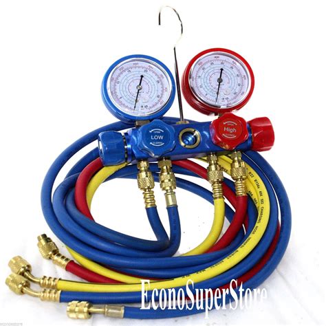 Ac Refrigerant Diagnostic Service Manifold Gauges Set R A R A R