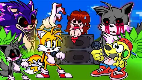 Friday Night Funkin But Tails Exe Is The New Sonic Exe Fnf Mods 132 Youtube