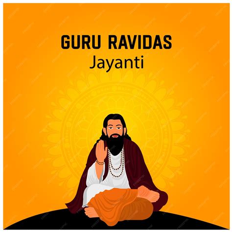 Premium Vector Guru Ravidas Jayanti Vector Illustration