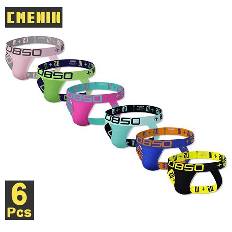 CMENIN ropa interior Sexy Gay para hombres Tanga de algodón de unids lote suspensorio de