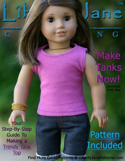 5 Patterns Bundle 18 Inch Doll Clothes Pattern Designed To Fit Dolls