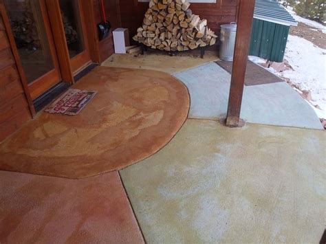 Inspiring Concrete Stain Color Combinations Acid Stained Concrete