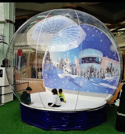 2024 Inflatable Human Size Snow Globe Ball Inflatable Snow Globe Photo